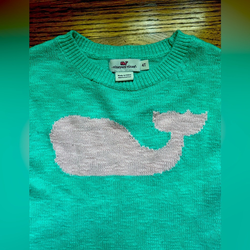 Vineyard Vines Toddler Girls Sweater. Size 4T.